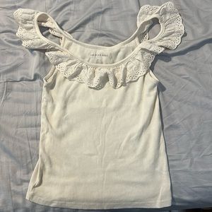American Eagle Ruffle Top Tank